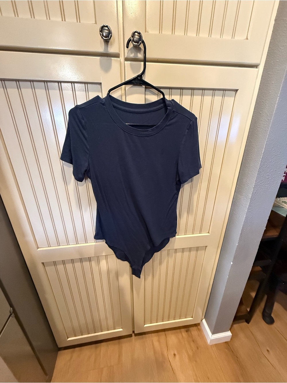 Everyday Navy Short-Sleeve Stretch Bodysuit - Women